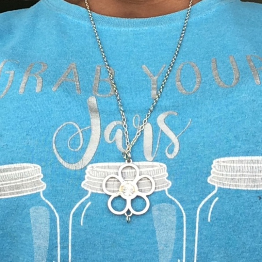This is a flower necklace